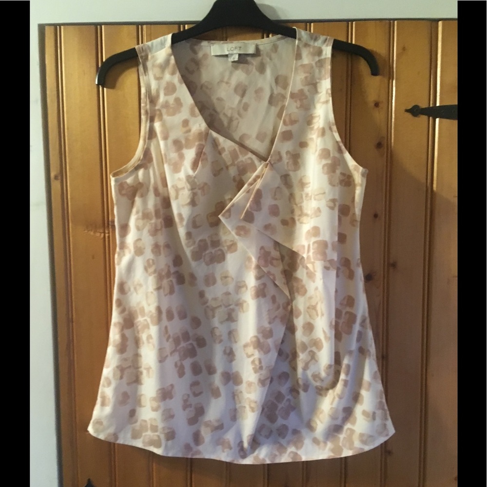 Abstract Print Size Small Loft Top